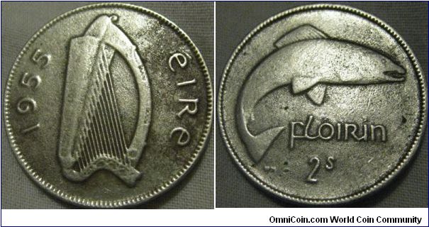 interesting irish florin, looks to be fake with its odd finish