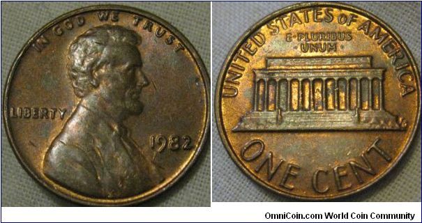 lustrous 1982 cent