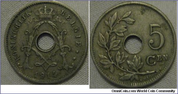 nice flemmish 1914 5 centimes