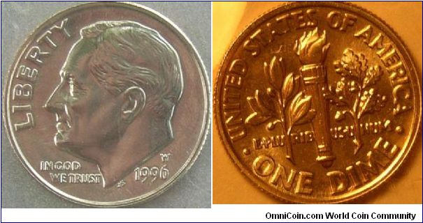 1996 Westpoint dime Note I lost a bulb and the reverse picture is off color. Both sides the same as obverse