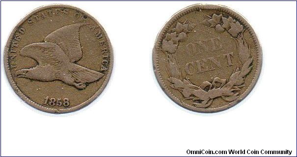 1858 flying eagle cent