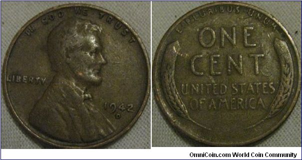 fine 1942 d cent