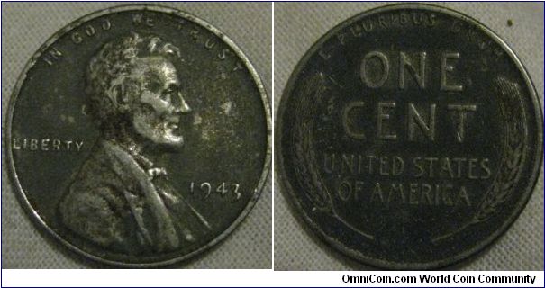 F/vf steel cent. 1943