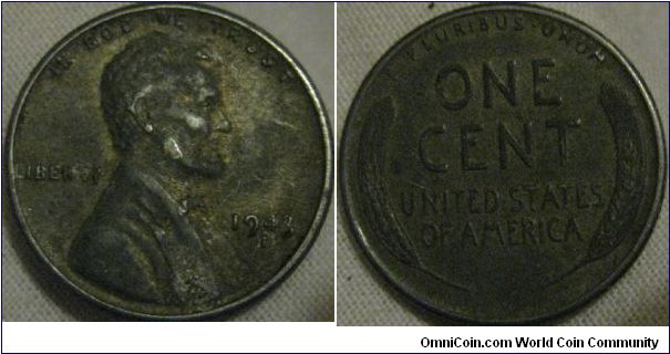 1943 d steel cent