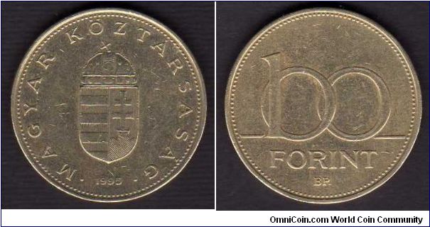 100 Forint

km# 698
==================
1992-1996
==================