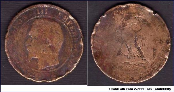 10 Centimes __km798__ (1861-1865)__ Napoleon III 