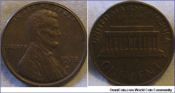 lustrous 1978 D cent