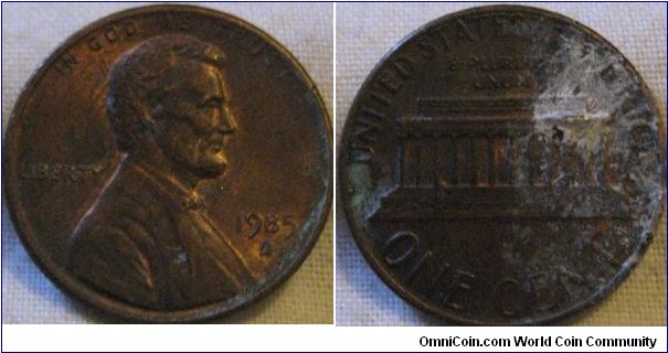 nice lustre, however white stuff on reverse