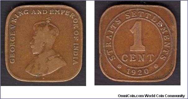 *STRAITS SETTLEMENTS*
___________________

20 Cent

km# 32
===================
1919-1926
===================