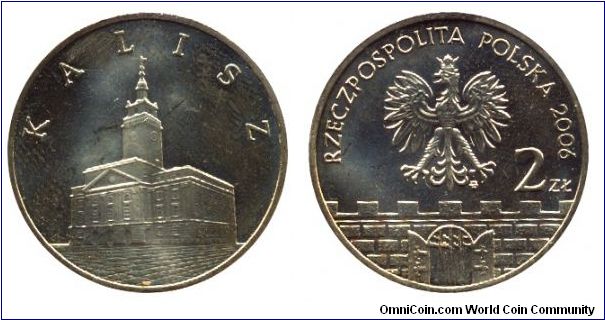 Poland, 2 zlote, 2006, Cu-Al-Zn-Sn, 27mm, 8.15g, Kalisz.                                                                                                                                                                                                                                                                                                                                                                                                                                                            