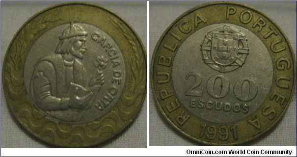 200 escudos, VF still a nice coin