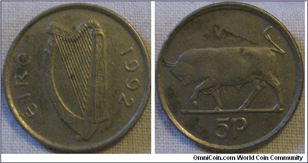 5p in EF, 74.5 million minted to replace the larger 5p's strangly not the most common date