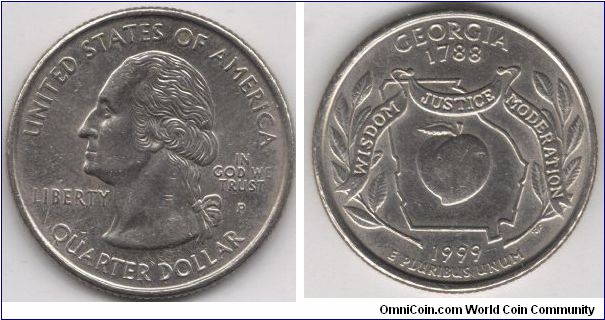 State Quarter Georgia. Pennsylvania mint.