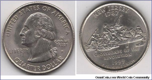 State Quarter New Jersey 
Pennsylvania mint