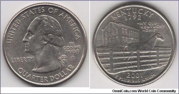State Quarter Kentucky.
Pennsylvania mint