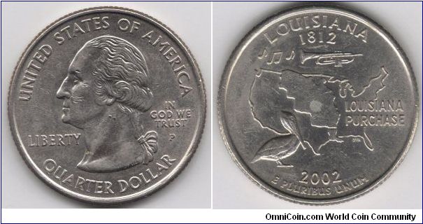 State Quarter Louisiana.
Pennsylvania mint