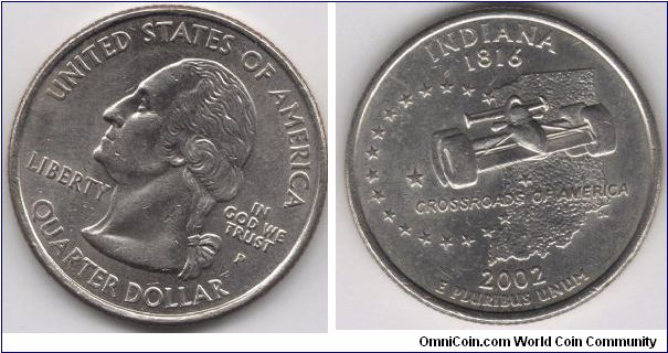 State Quarter Indiana.
Pennsylvania mint