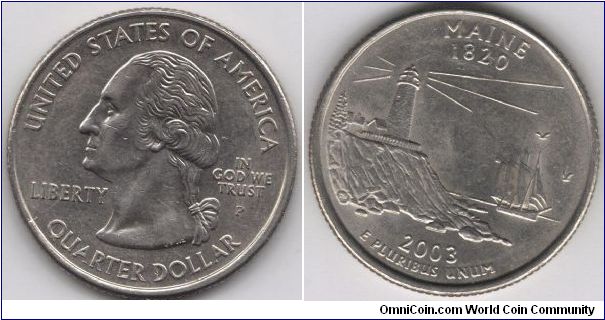 State Quarter Maine.
Pennsylvania mint