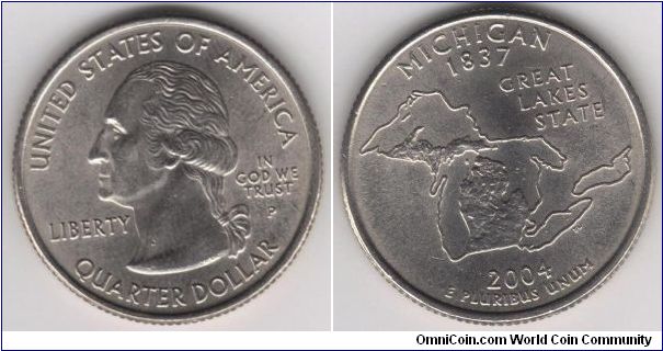 State Quarter Michigan.
Pennsylvania mint