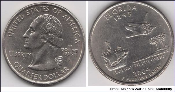 State Quarter Florida.
Pennsylvania mint
