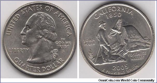 State Quarter California.
Pennsylvania mint