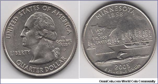 State Quarter Minnesota.
Pennsylvania mint