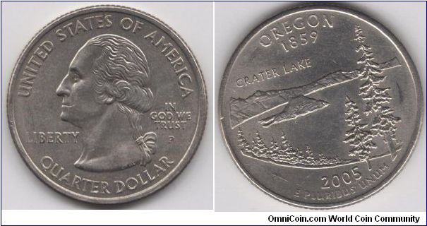 State Quarter Oregon.
Pennsylvania mint