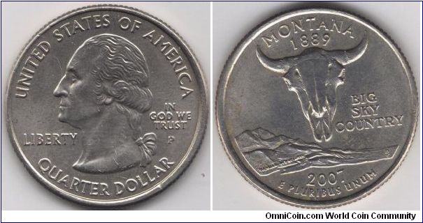 State Quarter Montana.
Pennsylvania mint