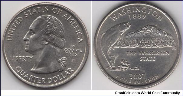 State Quarter Washington.
Pennsylvania mint