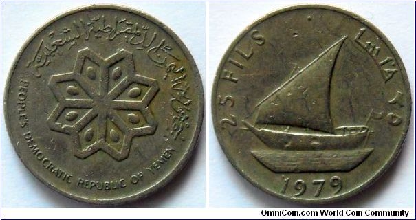 25 fils.
People's Democratic Republic of Yemen