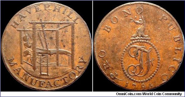 ½ Penny Token 

Suffolk, Haverhill                                                                                                                                                                                                                                                                                                                                                                                                                                                                                