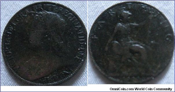 1900 farthing, fair condition, one less date to worry about though