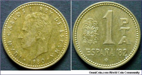 1 peseta.
1980 (1982)
Espania '82
