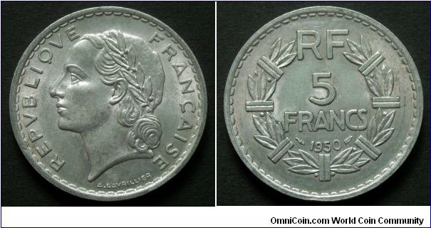 5 francs.
1950