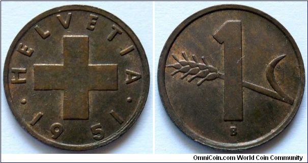 1 rappen.
1951
