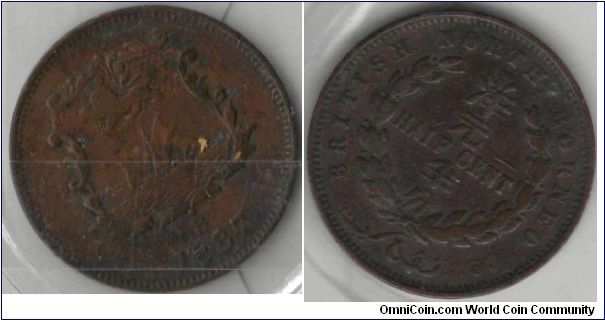 British North Borneo. (Later Malayasia) 1/2 Cent