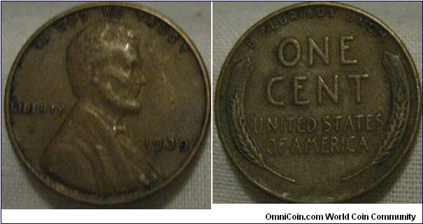 1939 VF 1 cent, another nice piece