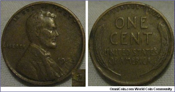 1942 fine cent, possible spread on the 2, hard to say with the couration along the date and the lightness of the strike
