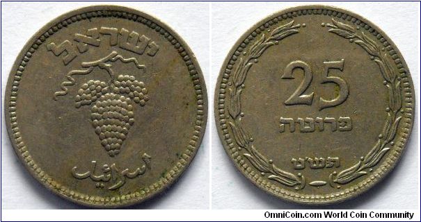 25 prutah.
1949