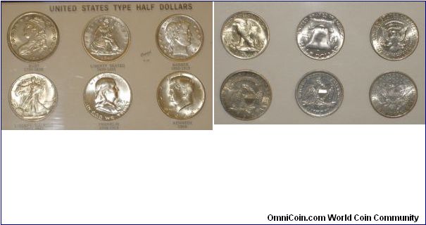 Half Dollars
1834
1846
1893
1935
1963
1964