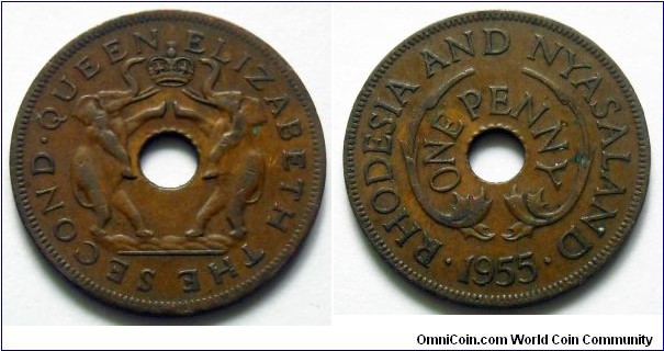 1 penny.
Rhodesia and Nyasaland