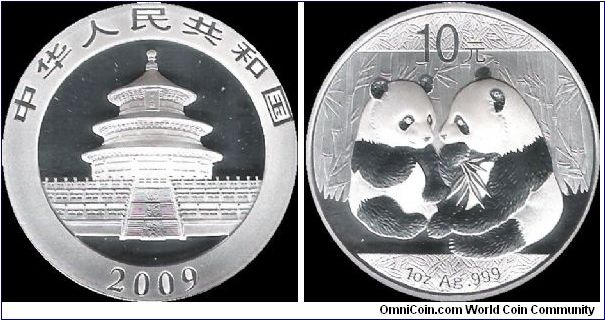 10 Yuan 2009, Chinese Panda
