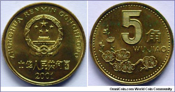 5 jiao.
2001