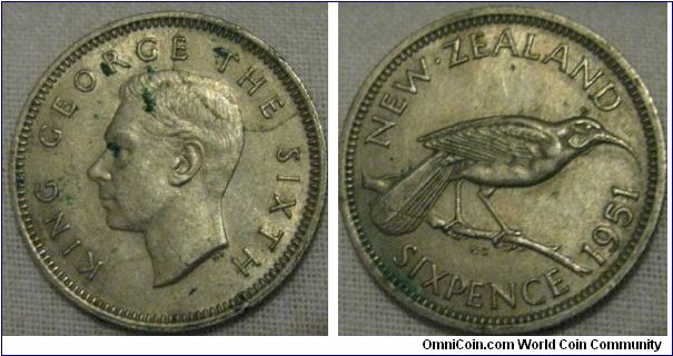 EF 1951 6D new zealand, great lustre, and easy to see the grade as the hair on the portrait is full