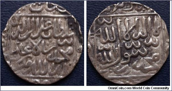 Ghiyath al-Din Jalal: 968 - 971 AH; 1560 - 1563 AD, Silver Rupee, 11.5g, Obverse:  ghiyath al-dunya wa'l din abu'l muzaffar and mint (obv centre: jalal al-din sultan bin muhammad shah ghazi khallada allah mulkahu) , Reverse:  Kalima with four caliphs around, Other dates: 968-71, Mint NM