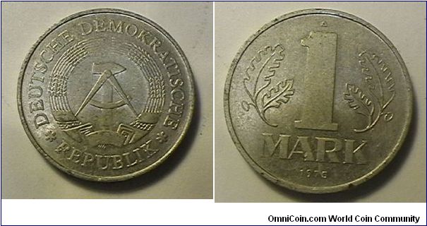 1975-A 1 Mark German Democratic republic (DDR, Aluminum