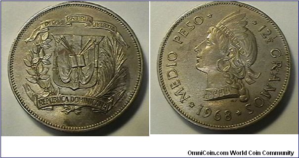 1/2 Peso, Copper-nickel