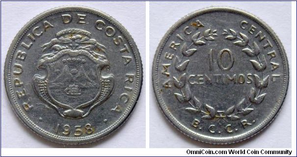 10 centimos.
1958