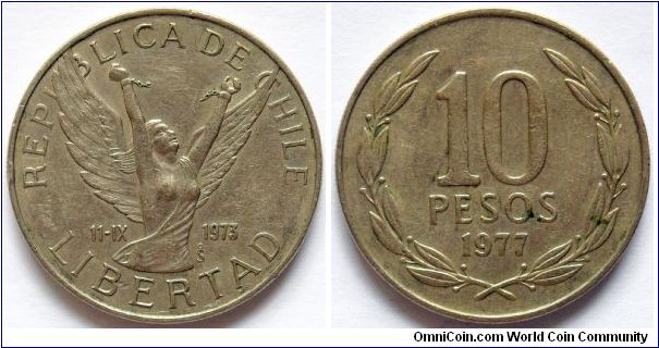 10 pesos.
1977
