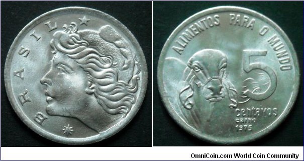 5 centavos.
1975, F.A.O.